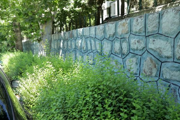 ایمن سازی بدنه معابر منطقه2 با احداث دیوار سنگی