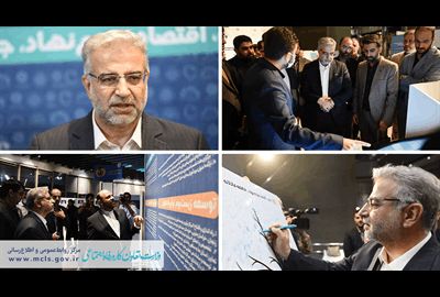 بازدید دکتر زاهدی‌وفا از نمایشگاه «رسم تعاون»