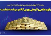رکورد تاریخی معاملات شمش طلا در بورس کالا شکسته شد