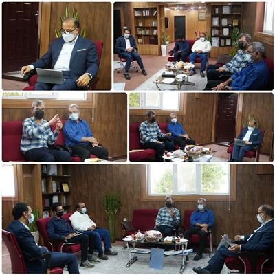 حضورمدیر مرکز بهداشت و رییس بیمارستان امام هادی (ع) شهرستان دیّردر دفتر رییس شورای راهبردی