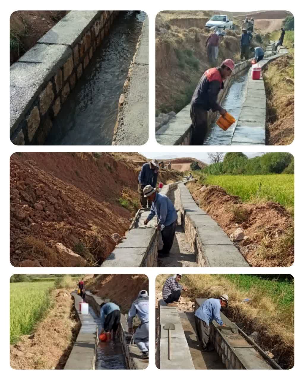  اتمام عملیات اجرایی پروژه کانال آبیاری کشاورزی سنگی _ ملاتی روستای جوبشیرعلی بخش مرکزی  شهرستان چرداول.

